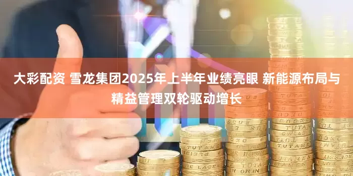 大彩配资 雪龙集团2025年上半年业绩亮眼 新能源布局与精益管理双轮驱动增长